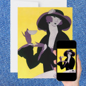 ヴィンテージエレガントアフタヌーンティーパーティの招待状 招待状