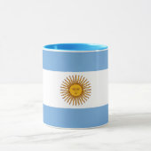 ヴィンテージエレガントアルゼンチン国旗の陶磁器 マグカップ (中央)