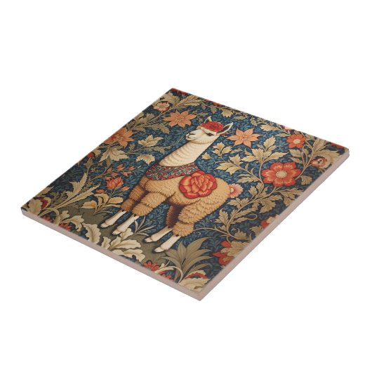 ヴィンテージエレガントアルパカウィリアムインスパイアモリス タイル (側面)