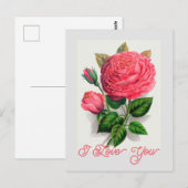 ヴィンテージエレガントアンナデディースバッハバラ愛あなた ポストカード (正面/裏面)