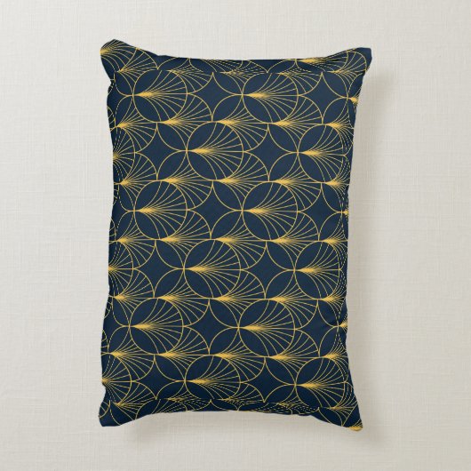 ヴィンテージエレガントアールデコスタイルシームレスパターンwi アクセントクッション (裏面(縦))