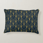 ヴィンテージエレガントアールデコスタイルシームレスパターンwi アクセントクッション (裏面)