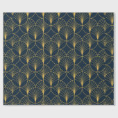 ヴィンテージエレガントアールデコスタイルシームレスパターンwi ラッピングペーパー (フラット)