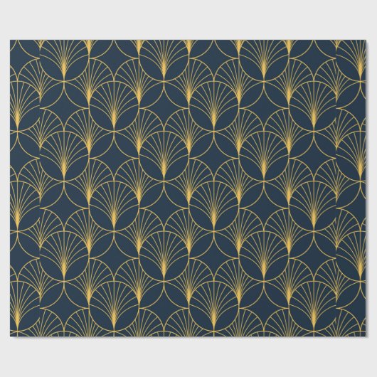 ヴィンテージエレガントアールデコスタイルシームレスパターンwi ラッピングペーパー (フラット)