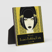 ヴィンテージエレガントアールデコフラッパー フォトプラーク (正面)