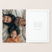 ヴィンテージエレガントアールデコメリークリスマス 箔カード (内部)