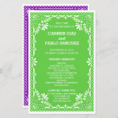 ヴィンテージエレガントアールデコ金ゴールド結婚式 プログラム (正面/裏面)