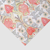 ヴィンテージエレガントアールヌーボーサンゴ花模様 薄葉紙 (詳細)