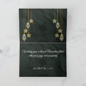 ヴィンテージエレガントイスラム教イスラムRamadan Mubarakフォトカード サンキューカード (内部)