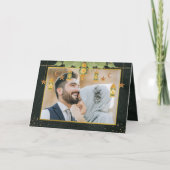 ヴィンテージエレガントイスラム教イスラムRamadan Mubarakフォトカード サンキューカード (正面)