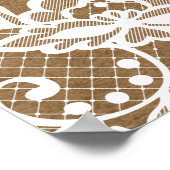 ヴィンテージエレガントイスラム教結婚派のポスター ポスター (角)