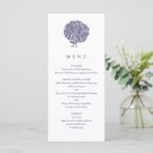 ヴィンテージエレガントイラストレーションブルーピーコッ結婚クス メニュー (スタンド正面)