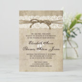 ヴィンテージエレガントゥイネオンレース結婚式招待状 招待状 (スタンド正面)