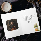 ヴィンテージエレガントウィッチキャットフォトゴシックハロウィーン カード