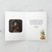 ヴィンテージエレガントウィッチキャットフォトゴシックハロウィーン カード (内部)