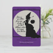 ヴィンテージエレガントウィッチビクトリアンハローウィンパーティ 招待状 (スタンド正面)