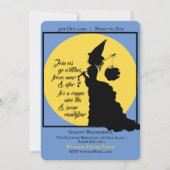 ヴィンテージエレガントウィッチビクトリアンハローウィンパーティ 招待状 (正面)