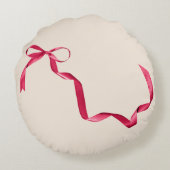 ヴィンテージエレガントウインターミッテンリボンレース可愛い ラウンドクッション (裏面)