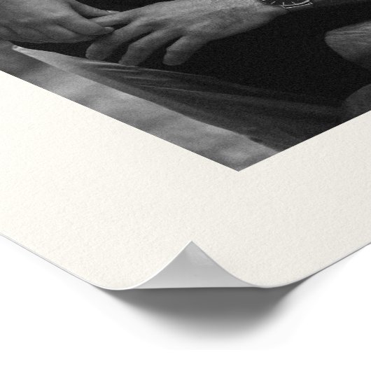 ヴィンテージエレガントウェディングウェルカムサインフォトポスター ポスター (角)