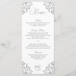 ヴィンテージエレガントウェディングメニュー |ナディーン（グレー） メニュー