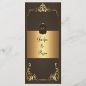 ヴィンテージエレガントウェディングメニュー メニュー (裏面)