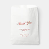 ヴィンテージエレガントウェディングレッドフェイスバッグ フェイバーバッグ (正面)