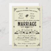 ヴィンテージエレガントウエディング招待状 招待状 (正面/裏面)