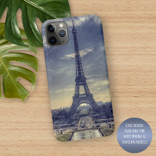 ヴィンテージエレガントエッフェルタワーパリフランス写真 iPhone 11 PRO MAXケース