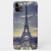 ヴィンテージエレガントエッフェルタワーパリフランス写真 iPhoneケース (裏面)
