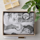 ヴィンテージエレガントエレガンスデカップコラージュ組織 薄葉紙 (ギフト)