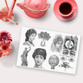 ヴィンテージエレガントエレガンスデカップコラージュ組織 薄葉紙