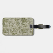 ヴィンテージエレガントオリーブグリーントイレデジュイ ラゲッジタグ (裏面横)