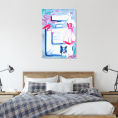 ヴィンテージエレガントオードパルフムレディースブードワール キャンバスプリント (インサイチュ (寝室))