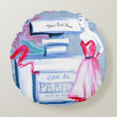 ヴィンテージエレガントオードパルフムレディースブードワール ラウンドクッション (正面)