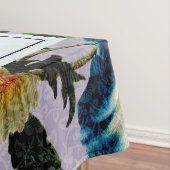 ヴィンテージエレガントカスタムフローラ文字フォトバイオレット テーブルクロス (インサイチュ)