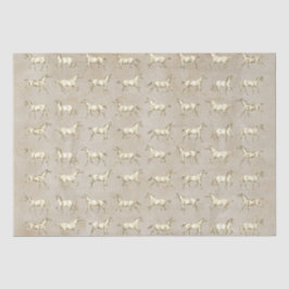 ヴィンテージエレガントギャロピンホースベージュクラフト 薄葉紙