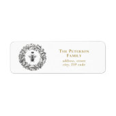 ヴィンテージエレガントクイーンビーバタフライリース ラベル (正面)