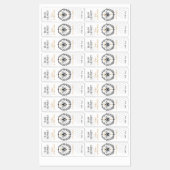 ヴィンテージエレガントクラウンクイーンビーハニージャールラベル ラベル (シート)