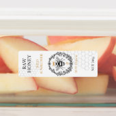 ヴィンテージエレガントクラウンクイーンビーハニージャールラベル ラベル (貼付)