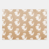 ヴィンテージエレガントクラフトグリーンカントリートイレディアー ラッピングペーパーシート (正面2)