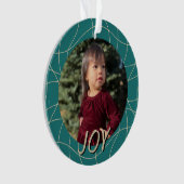 ヴィンテージエレガントクリスマスウィムシーカスタムの写真名 オーナメント (正面)