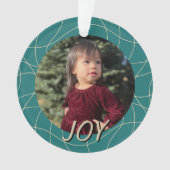 ヴィンテージエレガントクリスマスウィムシーカスタムの写真名 オーナメント (正面)