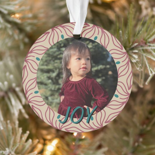 ヴィンテージエレガントクリスマスウィムシーカスタムの写真名 オーナメント (ツリー)