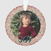 ヴィンテージエレガントクリスマスウィムシーカスタムの写真名 オーナメント (正面)
