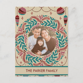 ヴィンテージエレガントクリスマスウィムシー シーズンポストカード