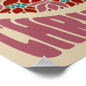 ヴィンテージエレガントクリスマスウィムシー ポスター (角)