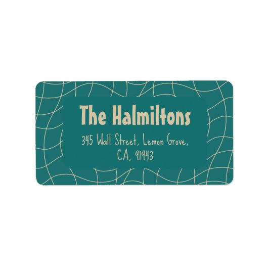 ヴィンテージエレガントクリスマスウィムシー ラベル (正面)