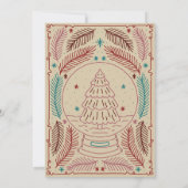 ヴィンテージエレガントクリスマスウィムシー 招待状 (裏面)