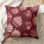 ヴィンテージエレガントクリスマスオーナメント枕 クッション (ブランケット)