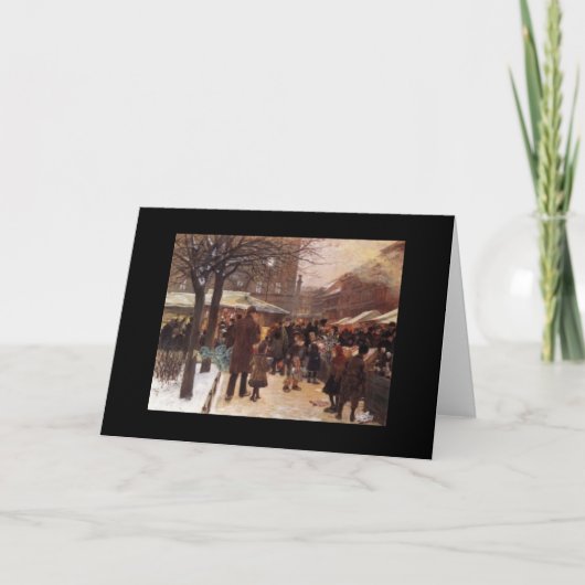 ヴィンテージエレガントクリスマスカード シーズンカード (正面)